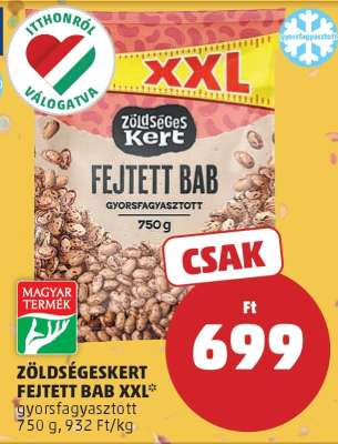 Zöldségeskert Fejtett Bab XXL