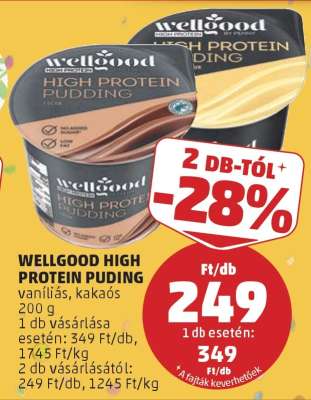 WELLGOOD HIGH PROTEIN PUDING