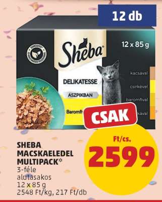 Sheba Macskaeledel Multipack