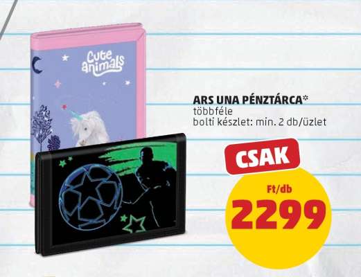 ARS UNA PÉNZTÁRCA