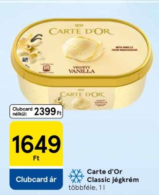 Carte d'Or Classic jégkrém