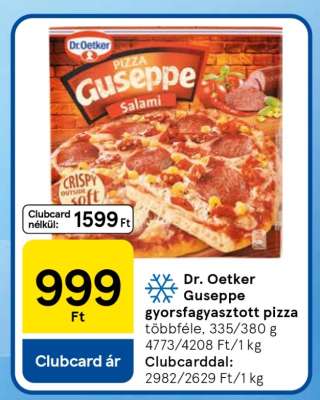 Dr. Oetker Giuseppe gyorsfagyasztott pizza