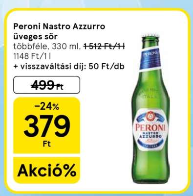 Peroni Nastro Azzurro üveges sör