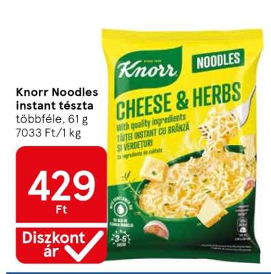 Knorr Noodles instant tészta