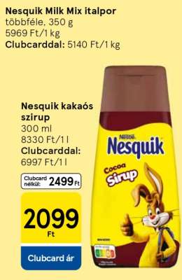 Nesquik kakaós szirup