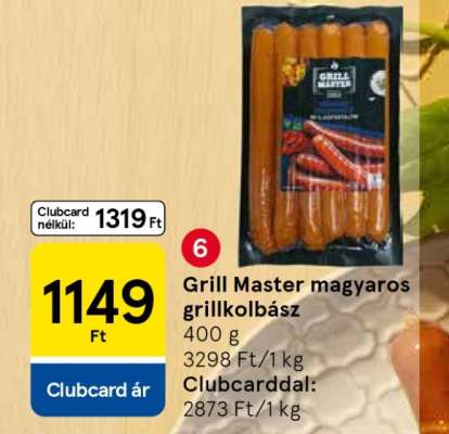 Grill Master magyaros grillkolbász