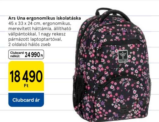Ars Una ergonomikus iskolatáska