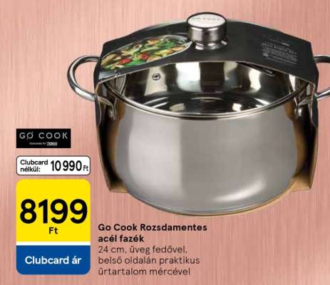 Go Cook rozsdamentes acél fazék