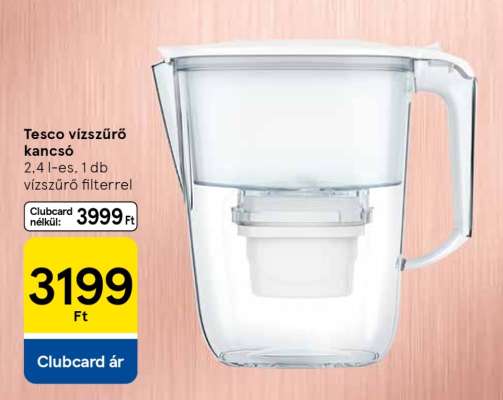 Tesco vízszűrő kancsó