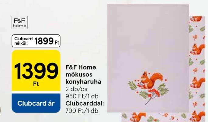 F&F Home mókusos konyharuha