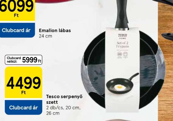 Tesco serpenyő szett