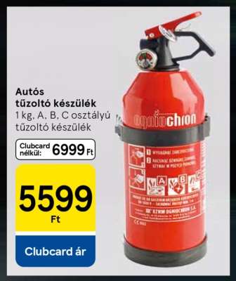 Autós tűzoltó készülék