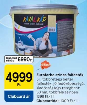 Eurofarbe színes falfesték