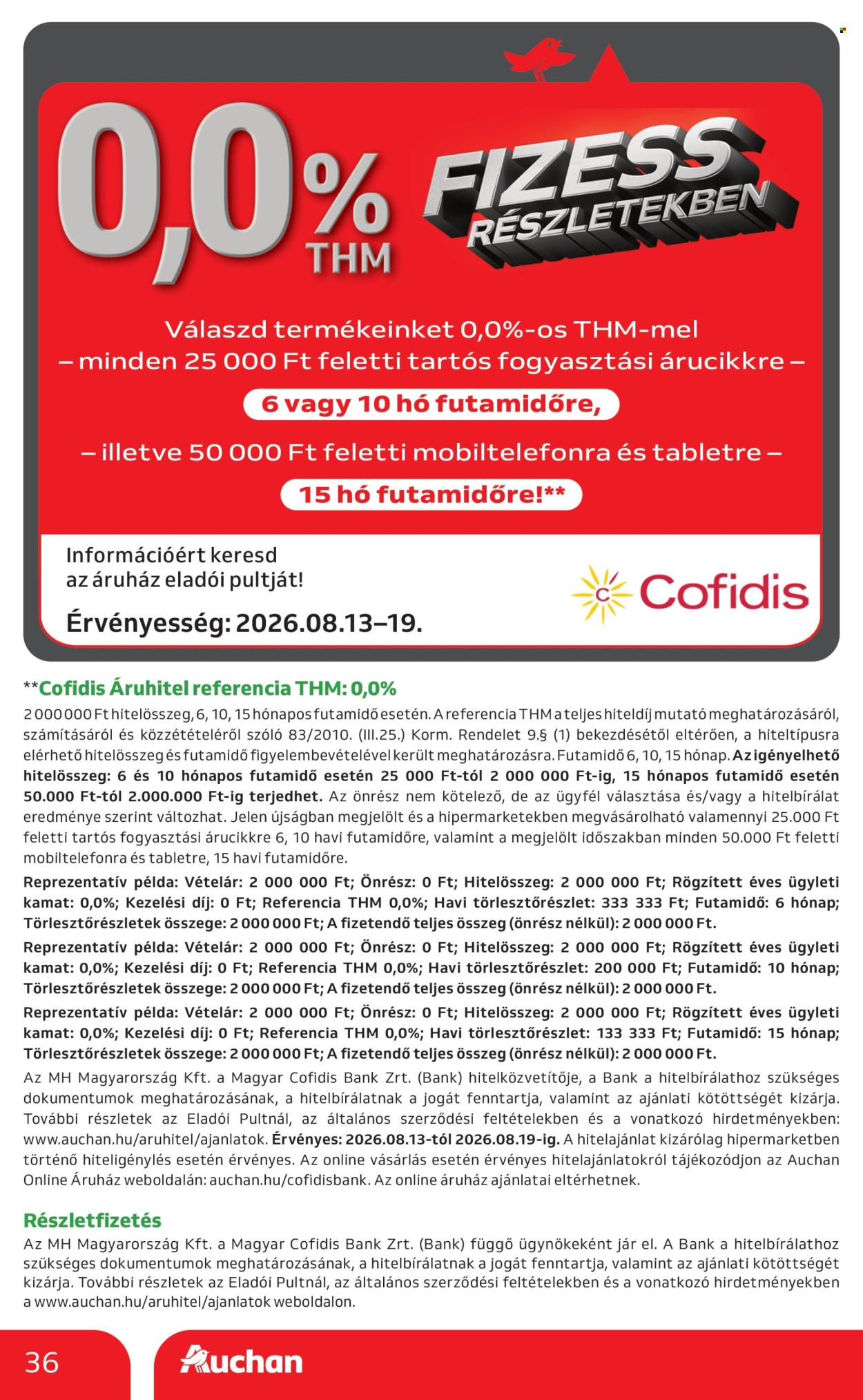 Auchan akciós újságok - 2026.08.13 - 2026.08.19. Oldal 36