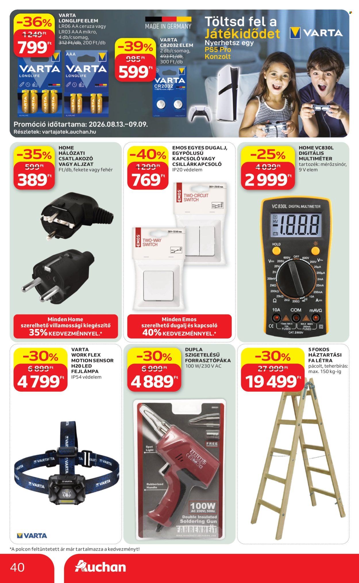 Auchan akciós újságok - 2026.08.13 - 2026.08.19. Oldal 40