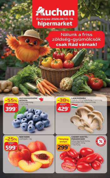 Újság Auchan - 2026.08.13 - 2026.08.19.