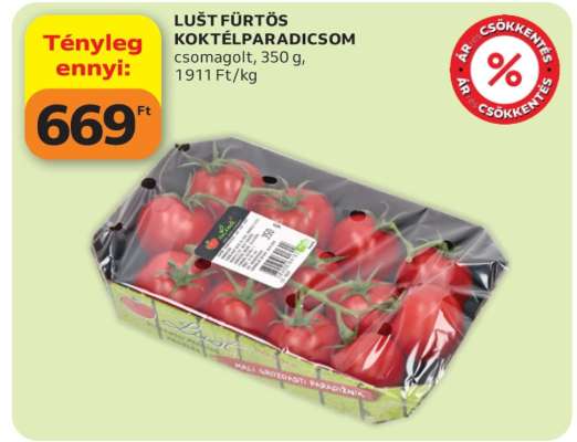 LUŠT FÜRTÖS KOKTÉLPARADICSOM