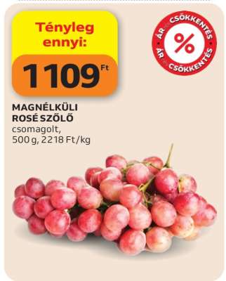 Magnélküli Rosé Szőlő