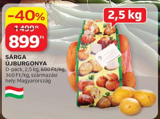 Sárga újburgonya