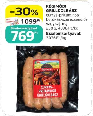 Régimódi Grillkolbász