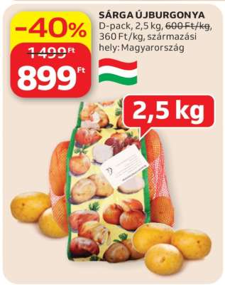 Sárga újburgonya