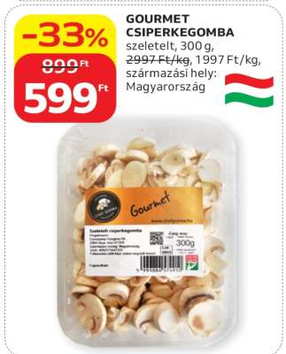 GOURMET CSIPERKEGOMBA
