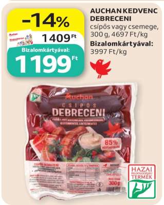 AUCHAN KEDVENC DEBRECENI