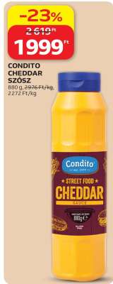 CONDITO CHEDDAR SZÓSZ