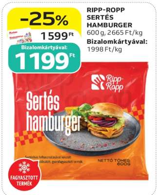 RIPP-ROPP Sertés Hamburger