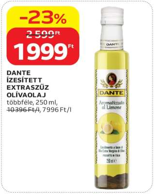 DANTE ÍZESÍTETT EXTRASZŰZ OLÍVAOLAJ