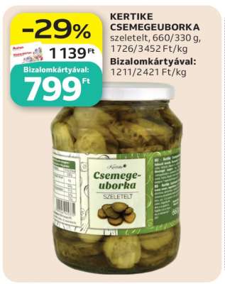 Kertike Csemegeuborka