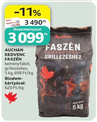 Auchan Kedvenc Faszén