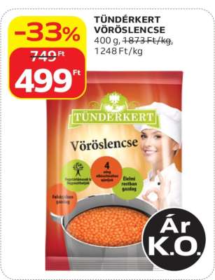 TÜNDÉRKERT Vöröslencse