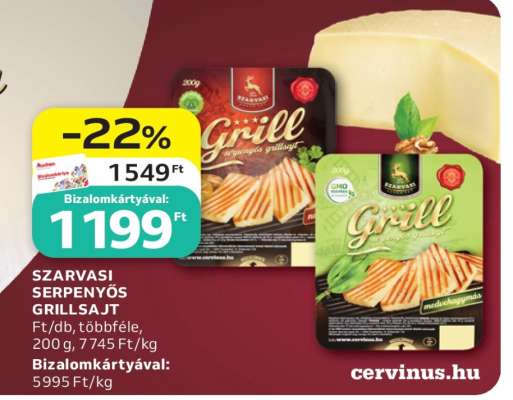 Szarvasi Serpenyős Grillsajt