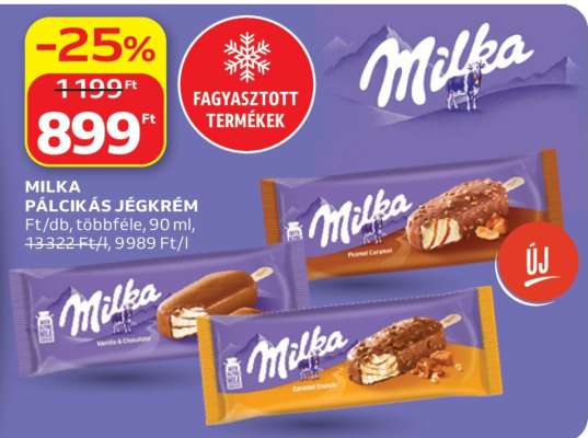 Milka Pálcikás Jégkrém