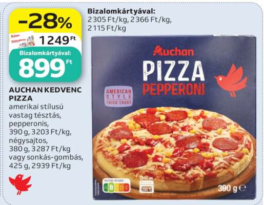 AUCHAN KEDVENC PIZZA