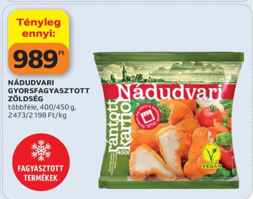 Nádudvari gyorsfagyasztott zöldség
