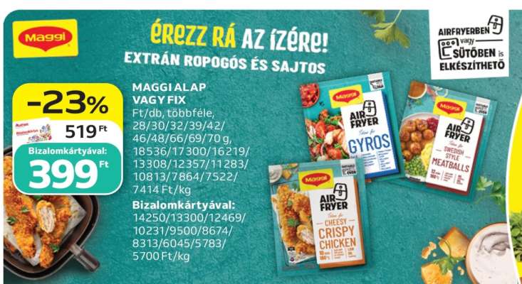 MAGGI ALAP VAGY FIX