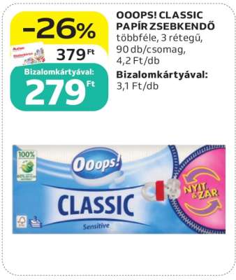 Ooops! Classic papír zsebkendő