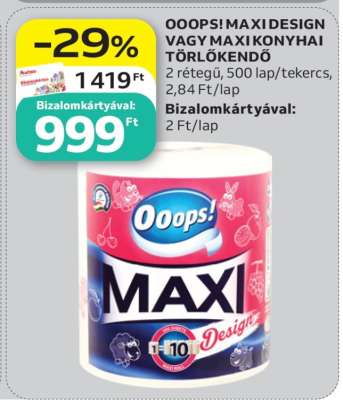 OOOPS! MAXI DESIGN VAGY MAXI KONYHAI TÖRLŐKENDŐ