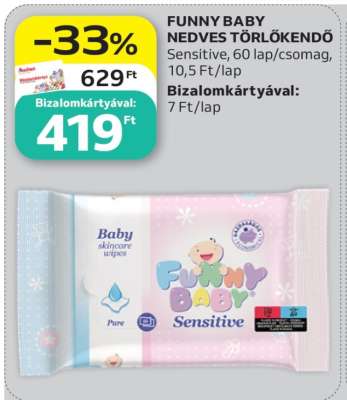 FUNNY BABY NEDVES TÖRLŐKENDŐ