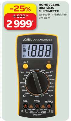 HOME VC830L DIGITÁLIS MULTIMÉTER