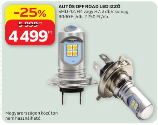 AUTÓS OFF ROAD LED IZZÓ