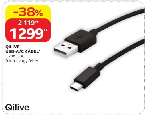 QILIVE USB-A/C KÁBEL