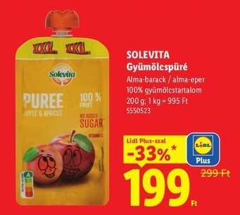 SOLEVITA Gyümölcspüré