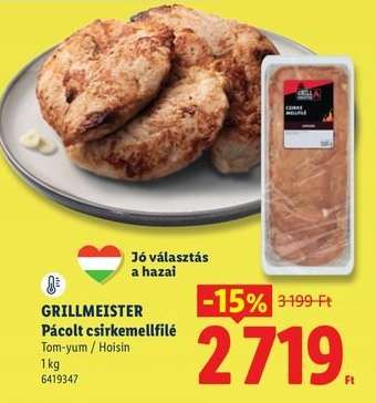 GRILLMEISTER Pácolt csirkemellfilé