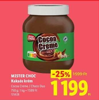 MISTER CHOC Kakaós krém
