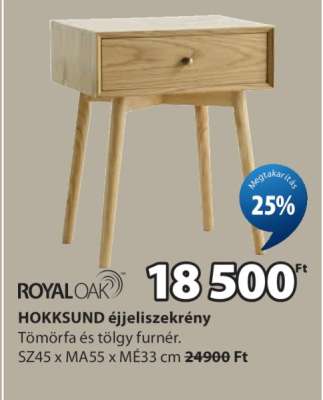 HOKKSUND éjjeliszekrény