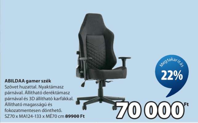 ABILDAA gamer szék
