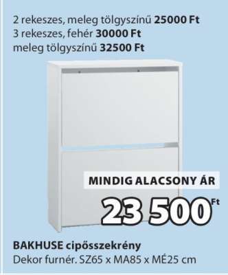 BAKHUSE cipősszekrény